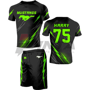 Uniforme de Fútbol Americano para Adultos de Manga Corta, Transpirable, de Alta Calidad, 100% Poliéster, Cómodo, Gran Venta - Product Image 4