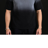 Camiseta de cuello redondo de algodón 100% de corte holgado, estilo vintage, con lavado ácido, estampado 3D de espuma personalizado y efecto puff en la parte delantera para hombre.
