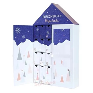 Caja de Regalo con 25 Cajones, Caja de Calendario de Adviento con Forma de Casa Navideña para Chocolate, Maquillaje, <span class=keywords><strong>Belleza</strong></span> y Cosméticos - Product Image 5