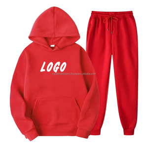 Custom Logo Printed Winter Mens Tracksuit Set Sportswear Jogger Hoodies 2 Piece Sweat Suit Hoodie and <b>Pant</b> Set - Product Image 3
