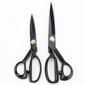 Lame professionnelle en acier inoxydable, tranchante, pour droitier, manche en plastique, couleur noire - Product Image 1