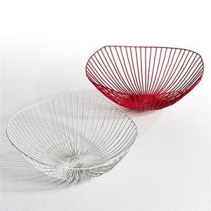 Modern Metal <b>Wire</b> Storage <b>Basket</b> Rectangle Shape Copper Finish <b>Stackable</b> Multi-Purpose Neatening Organizer - Product Image 5