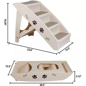 Scale per Animali Domestici, per Gatti e Cani, Lussuose, Regolabili, in Legno, Lavabili, per Interni/Esterni, Moderne, Taglia XL - Product Image 4