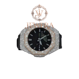 Premium Quality Mossinate Rubber Diamond <b>Watch</b> Luxury Timepiece with Genuine Diamonds and Durable Strap Available <b>for</b> Sale - Product Image 2