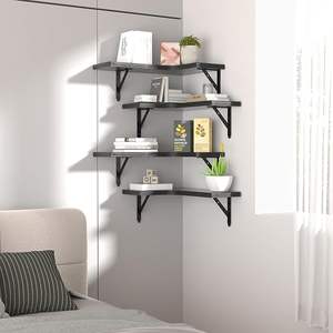 Étagères murales en bois durables pour le rangement à domicile, étagères murales décoratives, décoration intérieure, salon, armoire, salle de bain, cuisine - Product Image 4