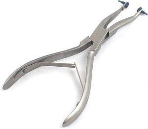 Pince manuelle pour couronnes dentaires METAL MED CORP, 6 pouces, angulaire, argentée, stérilisée et réutilisable - Product Image 2