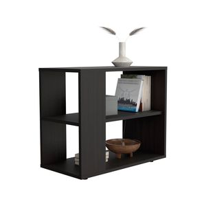 Tavolino Laterale Open Storage in Wengue Melaminico - Tavoli Consolle - Product Image 4