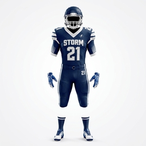 Uniformes de football américain personnalisés par sublimation complète pour adultes en polyester à mailles confortables à séchage rapide grande taille-Usine directe - Product Image 1