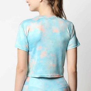 Camiseta de Moda para Mujer con Bordado Personalizado, Camiseta Casual Ajustada y Elástica para Mujer, Camiseta de Algodón Lavado Vintage para Mujer - Product Image 2