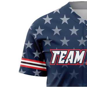 Camiseta de Béisbol al por Mayor, Personalizada por Sublimación, con Botones Completos, Estilo Hip Hop, Ropa Deportiva Juvenil 2026 - Product Image 6