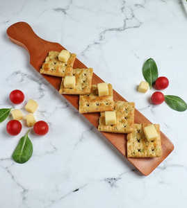 Luxury Wooden Serving Platter For Serving Fruits Cheese Bread Snacks And Decorative Dining <b>Table</b> Styling - Product Image 5