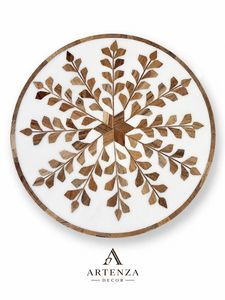 Salvamantel de Nácar con Acabado Natural, Salvamantel Incrustado, Decoración Moderna, 500 mm de Diámetro, 5 mm de Grosor, Juego para Mesa de Comedor, Uso Diario - Product Image 3