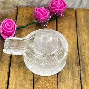 หินควอตซ์ใสธรรมชาติแกะสลักเป็นรูปชิวาวาลิงกัม หินบำบัดสำหรับเรกิ ของตกแต่งทางจิตวิญญาณ ขายส่ง - Product Image 4