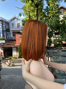 Human Hair Lace Front Bob Wigs Double Drawn Raw Vietnamese Virgin Hair Black Color Bone Straight for Lace Base Baby Hair 250% - Product Image 5