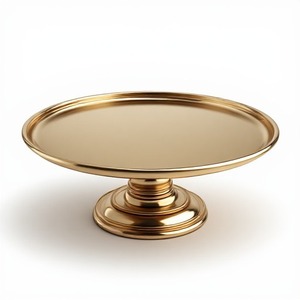 Elegante Soporte para Pastel de Metal Latón con Acabado Dorado Brillante para Celebraciones de Cumpleaños, Recepciones de Boda y Exhibición de Postres Premium - Product Image 2