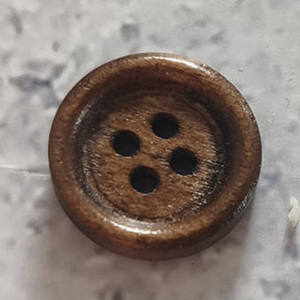 กระดุมไม้แฟนซีลดราคาสุดฮอตปี 2022 กระดุมไม้ธรรมชาติแบบเรโทร 2 รู 4 รู ทรงกลม ซักได้ - Product Image 2