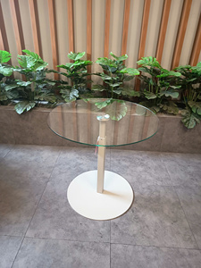 Pneumatic <b>Adjustable</b> Height <b>Table</b> with Tempered Glass Top,Metal <b>Legs</b>, Lift-Up Design, Multifunctional Home Furniture for Office - Product Image 5