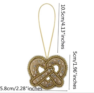 Porte-clés vintage faits main multicolores avec strass, breloques de poignet alphabet multicolores avec initiales, design varié - Product Image 2