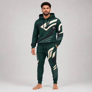 Chándal de Forro Polar para Hombre con Estampado en Relieve, Interior Cálido y Suave, Tela Resistente, Diseño Elegante con Estampado en Relieve, Ideal para Uso Casual en Invierno - Product Image 1