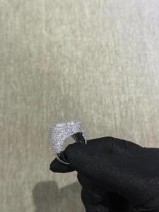 Elegant 925 Sterling <b>Silver</b> Moissanite <b>Ring</b> with Traditional Wedding Style Premium Fine Jewelry Anniversary Band for Women <b>Men</b> - Product Image 4