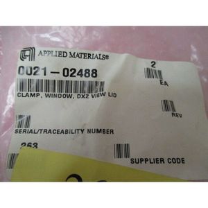 2 ชิ้นใหม่ AMAT 0021-02488 CLAMP, WINDOW, DXZ VIEW LID - อุปกรณ์และอะไหล่เซมิคอนดักเตอร์ระดับโลกที่เชื่อถือได้ - Product Image 1