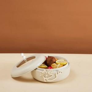 Plat de service isotherme haut de gamme pour fondue chinoise, design islamique, plat de service pour l'Aïd, pot de service isolé, bol chauffe-plats, plat de service domestique - Product Image 6