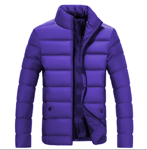 Everyday Wear Puffer Jacket Men <b>Warm</b> Hooded Quilted Coat Casual Lightweight Winter Outerwear Street Style Trend - Product Image 2