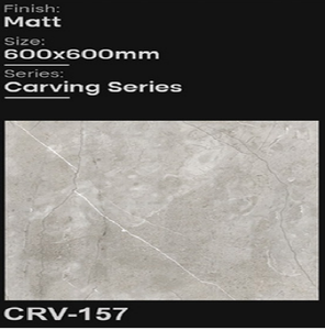 Azulejos de Porcelana Cerámica CLAYTON Premium, Acabado Mate, para Pisos, Antideslizantes y Resistentes al Desgaste, 600x600mm - Product Image 3