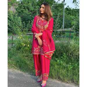 Ensemble de costume pour femme, vêtements de soirée, broderie, travail de séquence - Product Image 2