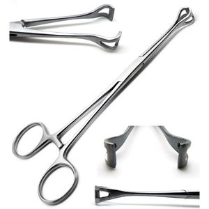 <b>Veterinary</b> Babcock Tissue Forceps 6.4 Inch Surgical Intestinal Forceps Stainless Steel <b>Veterinary</b> <b>Instruments</b> OEM CE Certified - Product Image 1