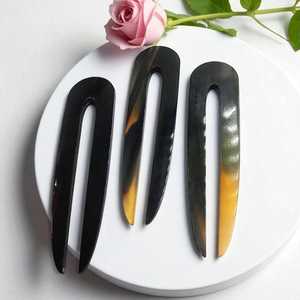 กิ๊บติดผมทำจากเขาสัตว์ขัดเงา ดีไซน์ไม่ซ้ำใคร เป็นมิตรต่อสิ่งแวดล้อม ทำด้วยมือ ทนทาน น้ำหนักเบา สไตล์รักโรแมนติก สำหรับผู้หญิง HUMAYUN WORLD CRAFTS - Product Image 4