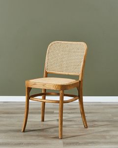 Silla de Comedor de Madera de Teca Sólida con Respaldo de Madera Elegante y Asiento Acolchado Suave, Diseñada para Momentos de Comedor Relajantes - Product Image 1