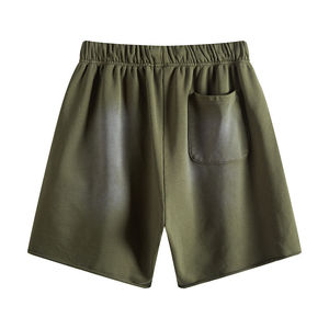 Fabricant de shorts pour hommes en coton 430g, style rétro streetwear, imprimés sur mesure, effet délavé, coupe ample, en tissu French Terry, pour l'été. - Product Image 3