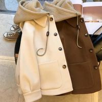 Veste courte à capuche en polyester épais pour femme, style automne-hiver 2025, nouvelle collection, logo personnalisé OEM, broderie, petite taille, taille plus