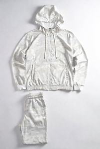 Mens White Camouflage Hooded Windbreaker Tracksuit Lightweight <b>Zip</b> <b>Up</b> <b>Jacket</b> and Jogger Set Waterproof Outdoor Sportswear - Product Image 5