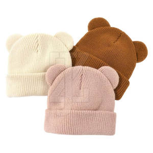 Chapeau pour bébé fabriqué au Pakistan, design unisexe, tissu doux au toucher, protection de la tête, idéal pour la maison et les voyages - Product Image 2