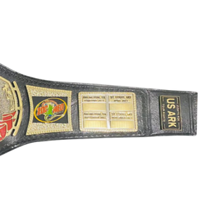 Cinturón de Campeonato US Ark Defender, Diseño de la Industria de Reptiles, Dorado y Negro, con Placas de Identificación Personalizadas y Logotipo de US Ark - Product Image 3