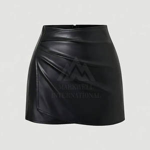 . Jupe longue en cuir véritable de haute qualité pour femmes, élégante, pour le bureau, en vente en ligne - Product Image 2