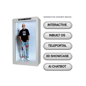 Dispositivo Interactivo de Chatbot 3D Holobox de Calidad Estándar, 98 Pulgadas, para Publicidad en Interiores, Pantalla LCD Transparente - Product Image 1