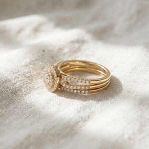 แหวนเพชรทรงกลมเจียระไนแบบบริลเลียนท์ ทอง 14K รับรองโดย IGI สำหรับผู้หญิง เหมาะสำหรับงานหมั้น งานแต่งงาน งานครบรอบ หรืองานเลี้ยง สามารถสั่งทำได้ - Product Image 2