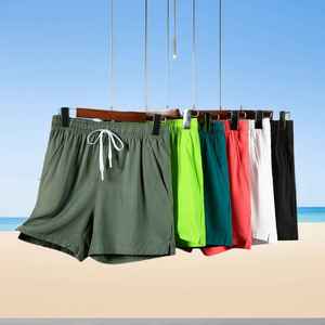 Shorts de plage en polyester pour hommes, Nouveaux shorts de sport amples d'été pour activités de plein air, en soie glacée à séchage rapide - Product Image 4