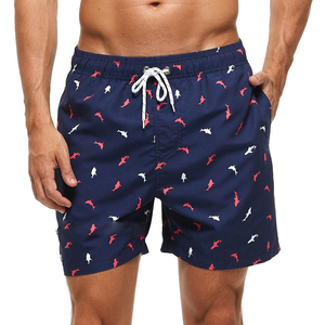 Shorts de bain pour hommes à imprimé requin, séchage rapide, taille élastique, pour la plage et le surf, décontractés, OEM - Product Image 5