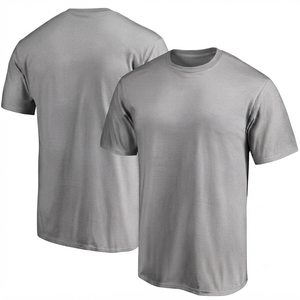 เสื้อยืดแขนสั้นผู้ชาย DROGEN EXPORT สีเทา ผ้าเจอร์ซีย์คอตตอน 100% ทรงสปอร์ต ใส่สบายในฤดูร้อน ทรงปกติ ระบายอากาศได้ดี แห้งเร็ว คอกลม - Product Image 1