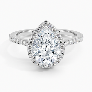 BOJ <b>Ring</b> 08 Pear Cut 925 <b>Silver</b> Adorned Odessa Halo Diamond <b>Ring</b> 2ct D Color VVS1 Moissanite GRA Certified Low Price <b>Ring</b> - Product Image 1