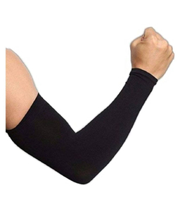 Manchons de compression noirs les plus vendus pour la course, le jogging et la gym – Spandex/Polyester respirant, séchage rapide, écologique - Product Image 2