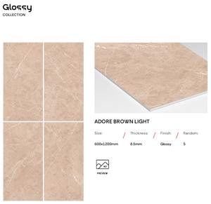 Carreaux anciens de haute qualité 600x1200mm, carreaux de sol brillants antidérapants en porcelaine, carreaux de sol en céramique pour salle de bain et balcon - Product Image 5