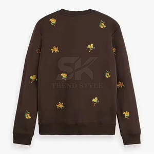 Sudadera Bordada para Hombre, Ropa de Invierno para Exteriores, Hecha de Algodón y Poliéster - Product Image 6