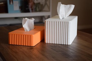 Boîte à mouchoirs en résine, très demandée, luxueuse, écologique, noire et blanche - Product Image 2