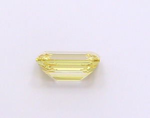 Diamant de laboratoire CVD en vrac, 1,07 ct, jaune fantaisie, taille émeraude, VVS2, EX Poli, pour bijoux personnalisés - Product Image 2