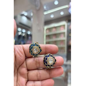 Magníficos Aretes de Moissanita Chapados en Oro de Latón de Calidad Superior y a la Moda para Mujeres y Niñas, Colección para Bodas y Fiestas - Product Image 1